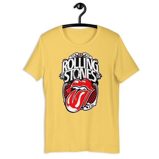 Imagem de Camiseta Blusa Feminina Rolling Stones Rock