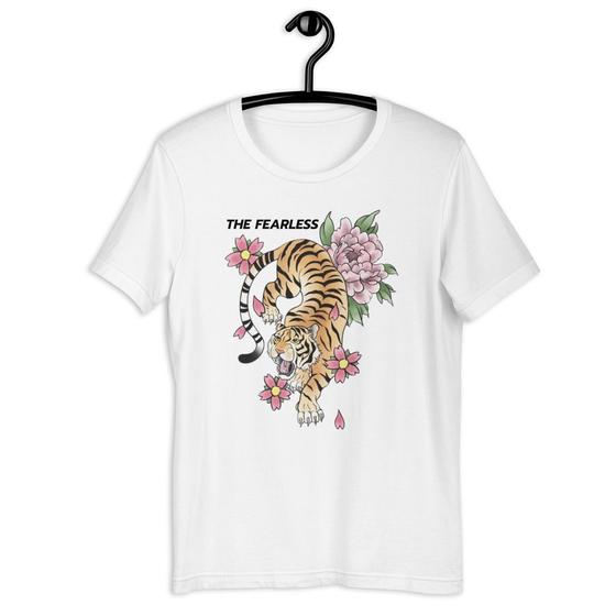 Imagem de Camiseta Blusa Feminina Tigre Tiger Fearless