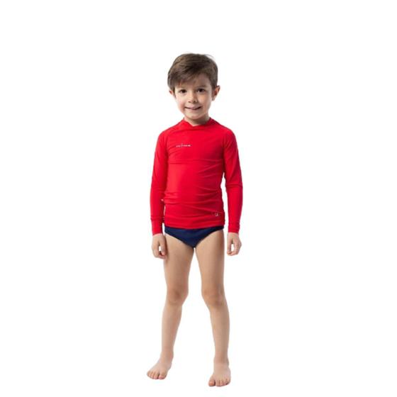 Imagem de camiseta blusa infantil proteção uv50 solar praia piscina