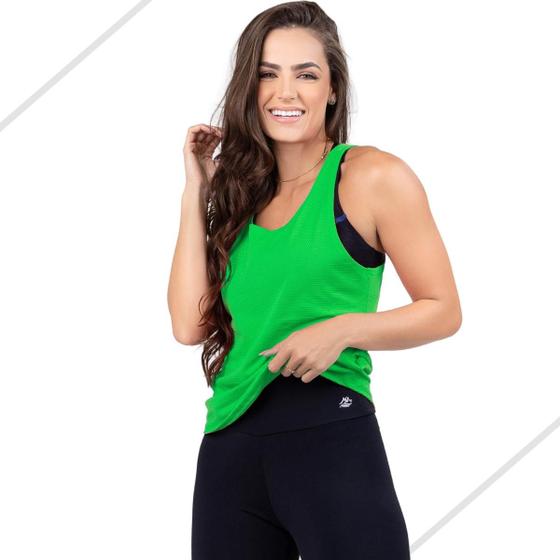 Imagem de Camiseta Blusinha Regata Furadinha Fitness Academia Dry Fit