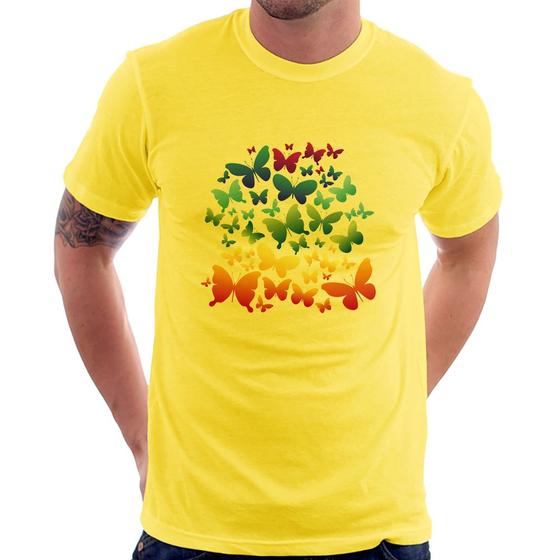 Imagem de Camiseta Borboletas Coloridas - Foca na Moda