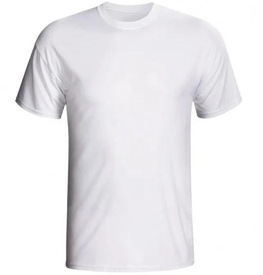 Imagem de Camiseta Branca 100% Poliester para Sublimação