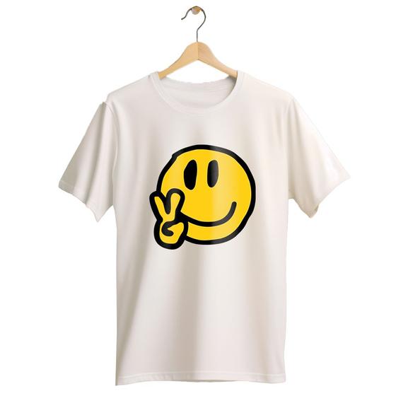 Imagem de Camiseta Branca Infantil do 4 ao 16 Smile Paz