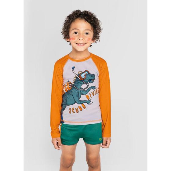 Imagem de Camiseta Brandili De Tubarão Em Malha Uv Infantil