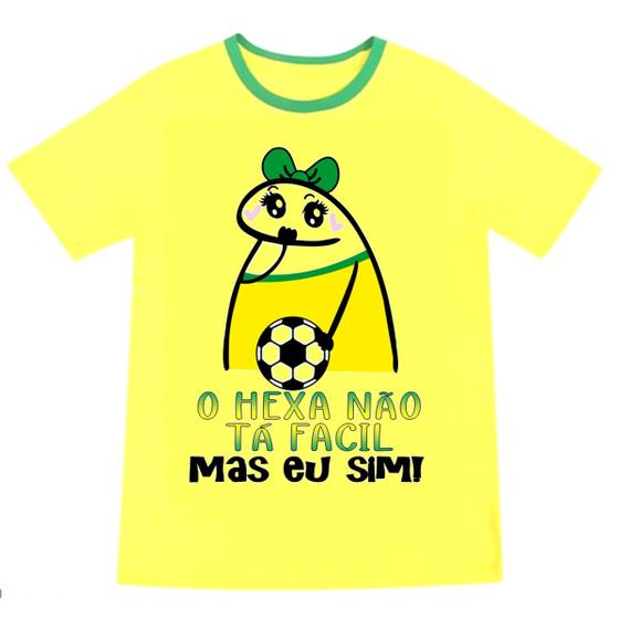 Imagem de Camiseta brasil flork blusa copa do mundo rumo ao hexa