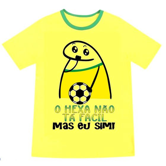 Imagem de Camiseta brasil flork blusa copa do mundo rumo ao hexa