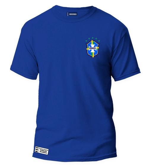 Camiseta Brasil Malha fria seleção Brasileira estampada Menor preço em Camiseta Brasil Malha fria seleção Brasileira estampada