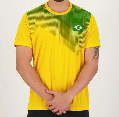 Imagem de Camiseta brasil regia amarela/verde