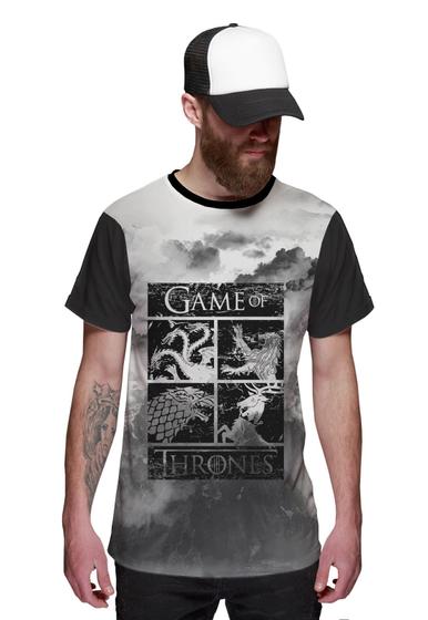 Imagem de Camiseta Brasões Reinos Game of Thrones GOT