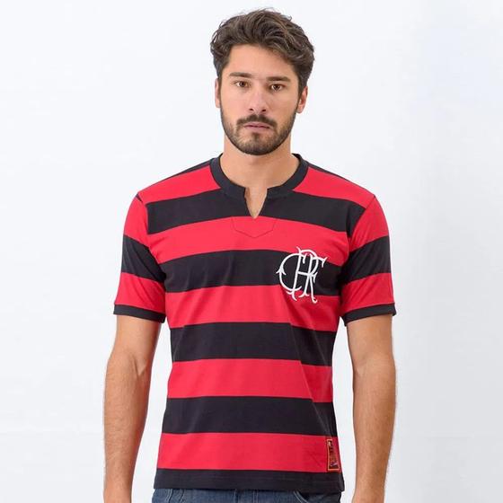 Imagem de Camiseta Braziline Flamengo Flatri Masculina - vermelho/preto