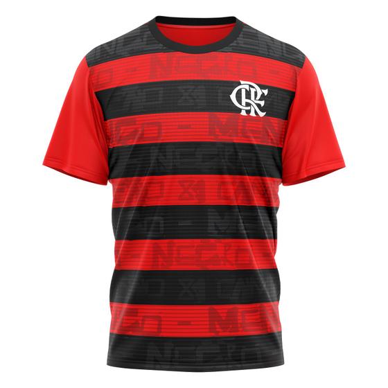 Imagem de Camiseta Braziline Shout Flamengo Masculino - Vermelho e Preto