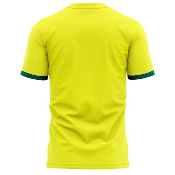 Camiseta Braziline Terena Brasil Infantil - Amarelo e Verde Menor preço em Camiseta Braziline Terena Brasil Infantil - Amarelo e Verde