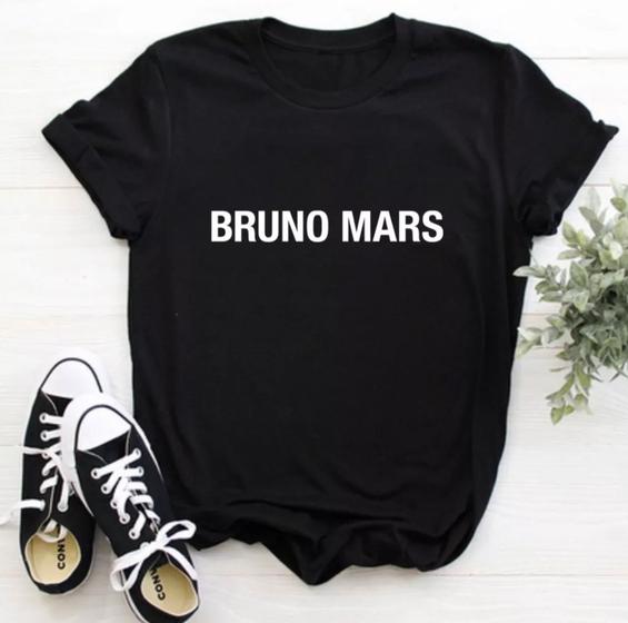 Imagem de Camiseta Bruno Mars Baby Look Feminina 100% Algodão