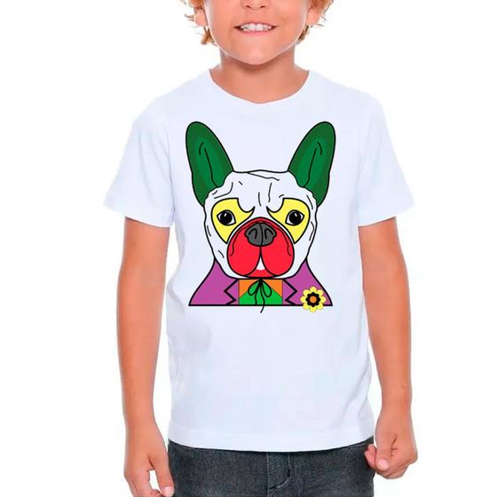 Imagem de Camiseta Buldogue Francês Pet Dog Cachorro Branca Infantil03