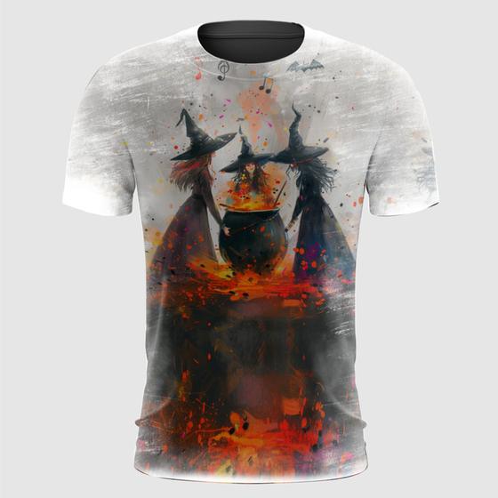 Imagem de Camiseta Caldeirão de Bruxa com Morcegos