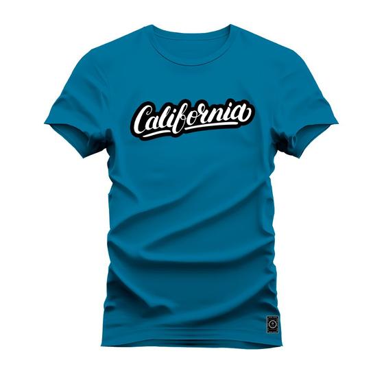 Imagem de Camiseta Californ Comb Estampada Algodão Confortável 30.1 Penteada