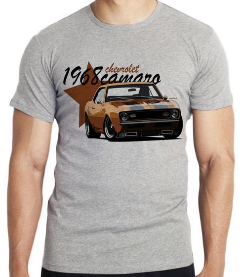 Imagem de Camiseta Camaro Chevrolet 1968 Blusa criança infantil juvenil adulto camisa tamanhos