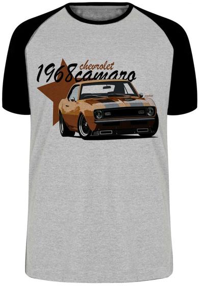 Imagem de Camiseta Camaro Chevrolet 1968 Blusa Plus Size extra grande adulto ou infantil