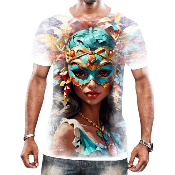 Imagem de Camiseta Camisa Abadá Estampa Carnaval Festa Brasil Samba 1