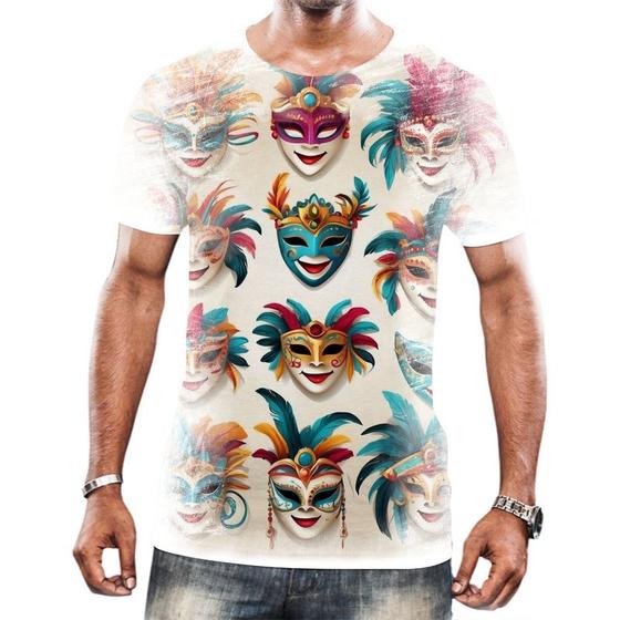 Imagem de Camiseta Camisa Abadá Estampa Carnaval Festa Brasil Samba 21