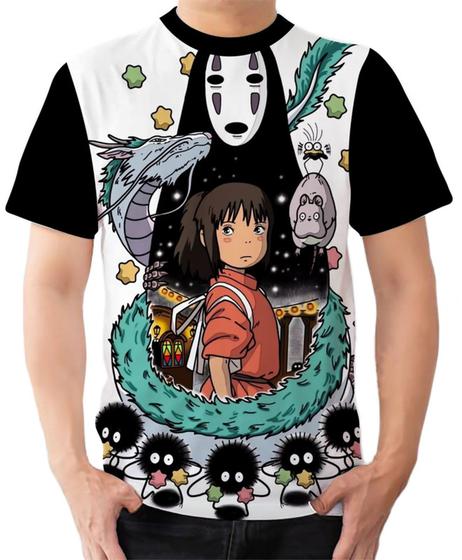 Imagem de Camiseta Camisa Ads  A Viagem de Chihiro Haku Bandai gaeru Anime 1