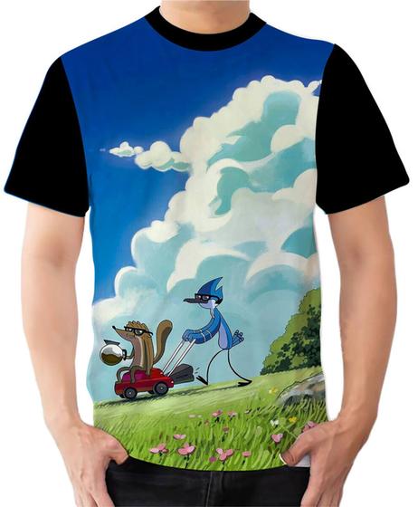 Imagem de Camiseta Camisa Ads  Apenas um Show Cartoon Network Mordecai e Rigby 5