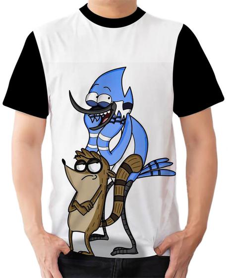 Imagem de Camiseta Camisa Ads  Apenas um Show Cartoon Network Mordecai e Rigby 7