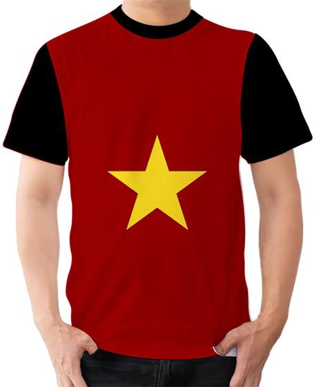 Imagem de Camiseta Camisa Ads Bandeira do Vietnamita