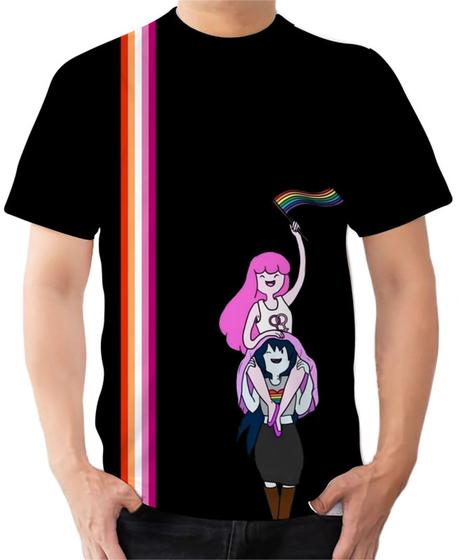 Imagem de Camiseta Camisa Ads bandeira lésbica Marceline Jujuba