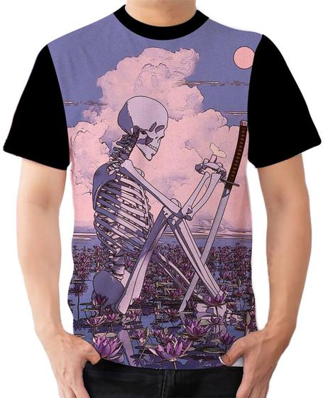 Imagem de Camiseta Camisa Ads caveira morte ossos crânio 1