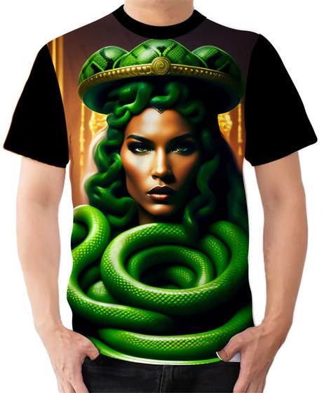 Imagem de Camiseta Camisa Ads Cobra Serpente Escama Medusa Mitologia 2