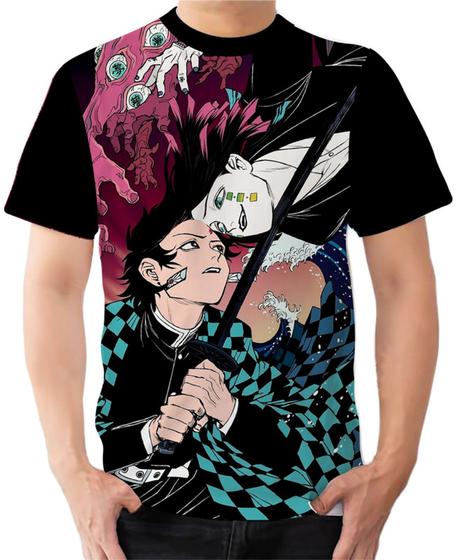 Imagem de Camiseta Camisa Ads  Enmu e Tanjiro Kimetsu no Yaiba