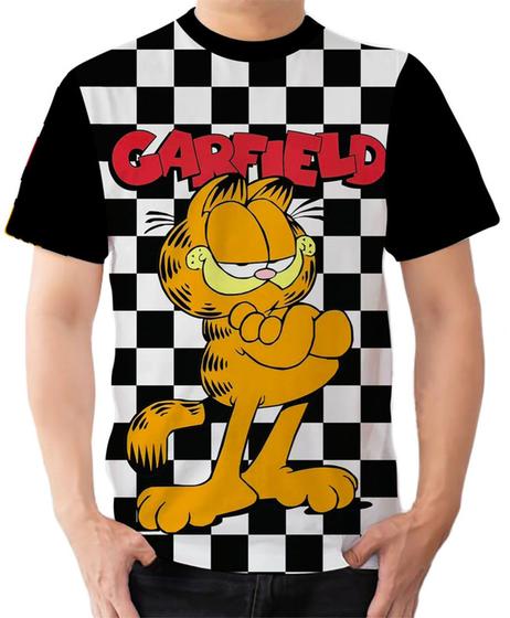 Imagem de Camiseta Camisa Ads  Garfield Gato Laranja Desenho 4