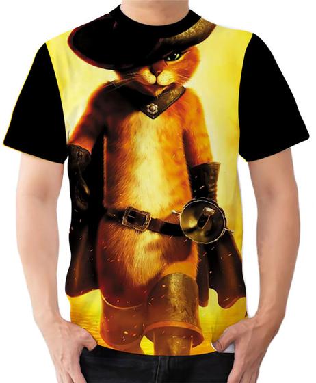 Imagem de Camiseta Camisa Ads Gato de Botas Sherek 1