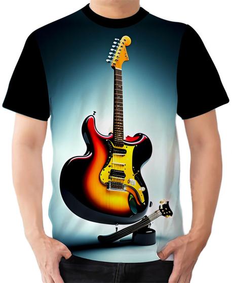 Imagem de Camiseta Camisa Ads  Guitarra Instrumento Nota Musical 2