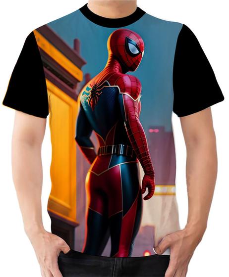 Imagem de Camiseta Camisa Ads Homem Aranha Spider Man Miranha Filme 2