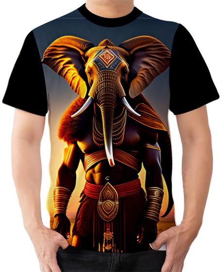 Imagem de Camiseta Camisa Ads  Homem cabeça de Elefante Mamute