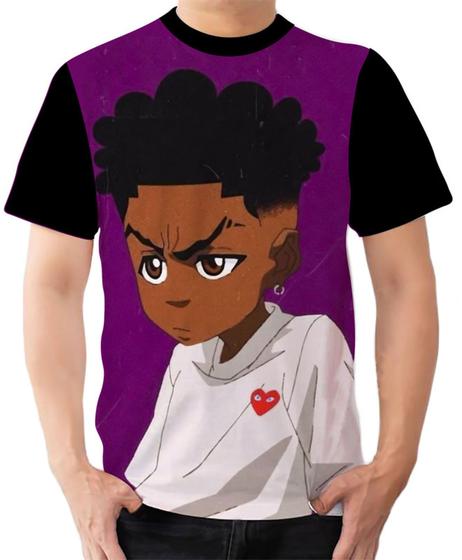 Imagem de Camiseta Camisa Ads Huey Freeman The Boondocks Black 1