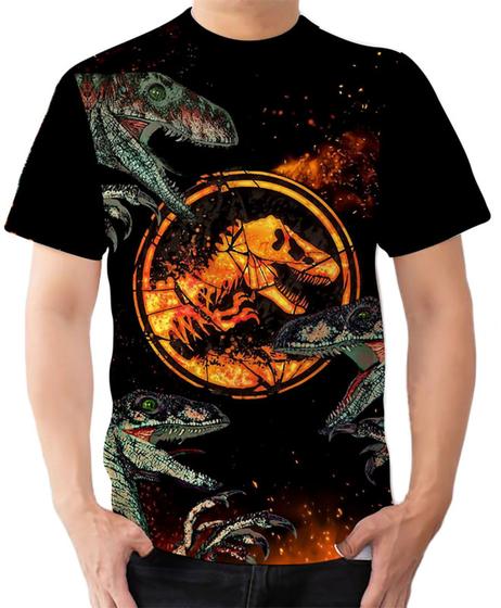 Imagem de Camiseta Camisa Ads Jurassic World Fallen Kingdom Dinossauro