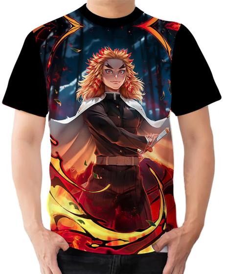 Imagem de Camiseta camisa Ads Kyojuro Rengoku Kimetsu no yaiba 5