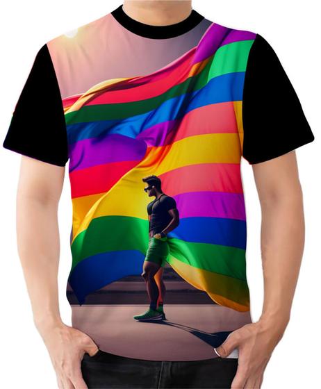 Imagem de Camiseta Camisa Ads Lgbt Gay Orgulho Bandeira Arco Iris 2