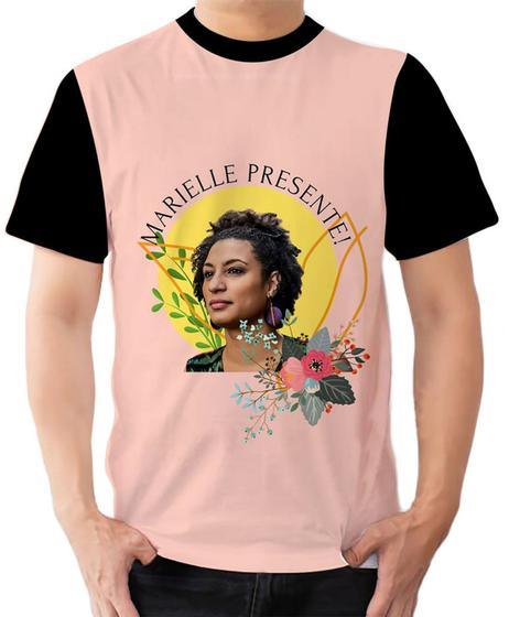 Imagem de Camiseta Camisa Ads Marielle Resistência Negra 4