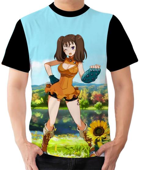 Imagem de Camiseta Camisa Ads Nanatsu no taizai sete pecados Diane Inveja 2