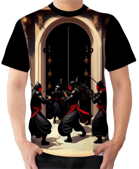 Imagem de Camiseta Camisa Ads  Ninja Assasino Samurai Luta Artes Marciais