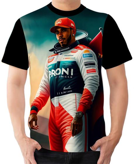 Imagem de Camiseta Camisa Ads Piloto Fórmula 1 Lewis Hamilton 1