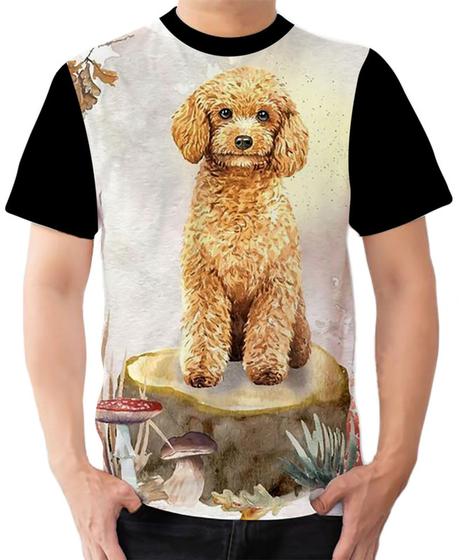 Imagem de Camiseta Camisa Ads Poodle Marrom Cachorro Raça 1