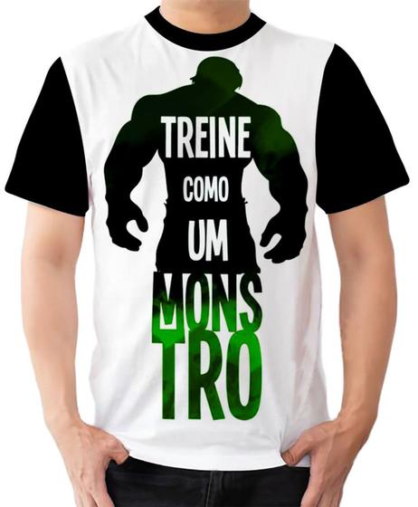 Imagem de Camiseta Camisa Ads Treine como um monstro academia