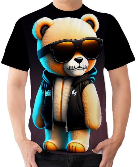 Imagem de Camiseta Camisa Ads Urso Pelúcia Ursinho Estiloso