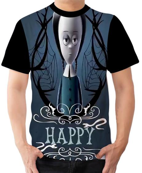 Imagem de Camiseta Camisa Ads Wandinha Desenho Família Addams