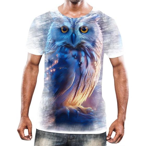 Imagem de Camiseta Camisa Animais Corujas Misticas Aves Noturnas HD 2